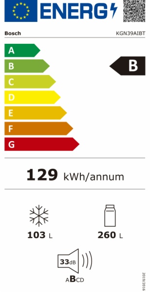 FRIGORIFICO COMBI BOSCH KGN39AIBT